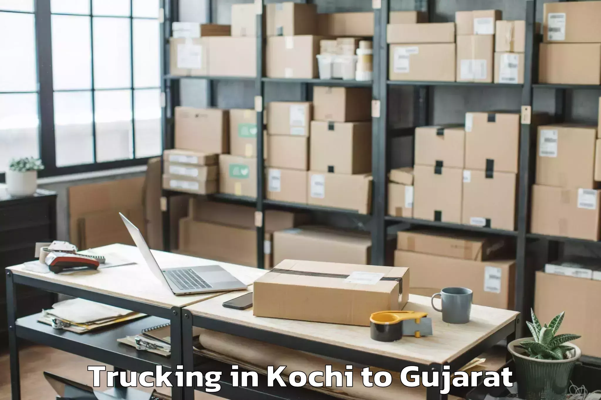 Book Kochi to Dungra Trucking Online